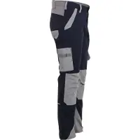 Planam Norit Herren Bundhose mit Knietaschen schwarzblau zink Gr. 27