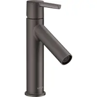 Hansgrohe Einhebel-Waschtischmischer AXOR STARCK 100 DN 15 m HGri o Zugst. bru black chrome ohne Zugstange brushed black chrome