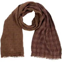 Camel active Schal aus reiner Baumwolle in Schlammbraun | Gr.: onesize