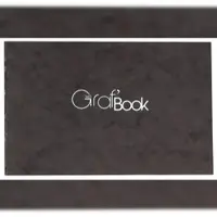 Clairefontaine 5x Graf'Book 360°, Skizzenbuch 11x17 cm, 100 Blatt 100g, offene Fadenheftung, Querformat - Schwarz 975803C