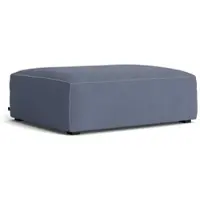 HAY - Mags Soft Ottoman S02 (S), blau (Linara 198) / Nähte: beige (Filzgleiter)