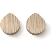 Side by side - OI Wandhaken L, 9,5 x 8,3 cm, Esche natur (2er-set)