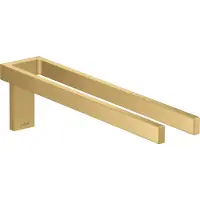 Hansgrohe AXOR Universal Rectangular Handtuchhalter, Metall, doppelt, fest, Länge 380mm, 42622