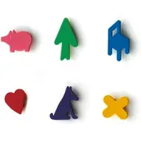 Magis - Magnetset zur Memo Magnettafel (6er-Set)