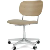 Audo - Co Task Bürostuhl, Eiche natur / beige (Stoff Bouclé 02)