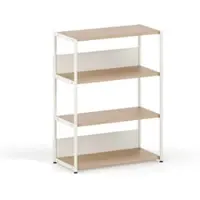 TIPTOE - Unit Regalsystem, H 110 x 84 cm, Eiche / cream white