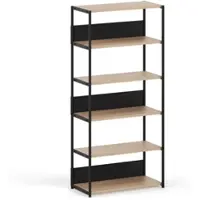 TIPTOE - Unit Regalsystem, H 180 x 84 cm, Eiche / graphite black