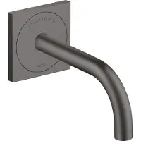 Hansgrohe Elektronik-Waschtischmischer AXOR UNO² UPWdmt Netz 230 V m Ala 165mm bru bl chr mit Auslauf 165 mm brushed black chrome