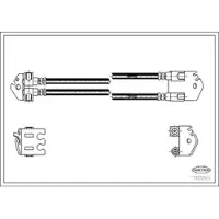 CORTECO Bremsschlauch ERSTAUSRÜSTERQUALITÄT [Hersteller-Nr. 19032831] für Ford