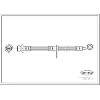 CORTECO Bremsschlauch ERSTAUSRÜSTERQUALITÄT [Hersteller-Nr. 19035116] für Honda