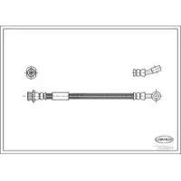 CORTECO Bremsschlauch ERSTAUSRÜSTERQUALITÄT [Hersteller-Nr. 19034865] für Suzuki