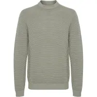 !Solid Strickfleece-Pullover SOLID "Strickpullover SDValencia", Herren, Gr. XXL, grau (vetiver), Obermaterial: 100% Baumwolle CO., normal, Pullover Strickfleece-Pullover