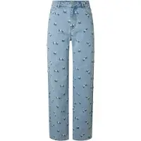 Pieces Pcflora Hw Straight Fit Jeans | Blau | 32