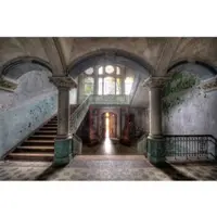 Papermoon Fototapete "Lost Space Beelitz", bunt, B:3m L:2,23m, Vlies, Tapeten, Fototapete