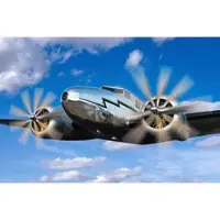 Papermoon Fototapete "Klassisches Vintage Flugzeug", bunt, B:4m L:2,6m, Vlies, Tapeten, Fototapete