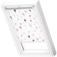 Velux Verdunkelungsrollo Kids Drachen manuell Rahmen weiß DKL P08 4667SWL