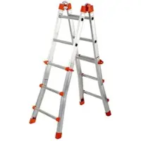 Gierre Peppina AL010DS - 2x6 Stufen, 2,71 m - Teleskopleiter aus Aluminium
