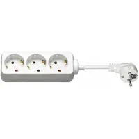 Microconnect GRU0035W, 3 x Type F, Weiß, 5 m, 202 mm, 134 mm, 69 mm