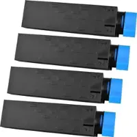 Ampertec 4 Kompatible Toner ersetzt Oki 45807111 Multipack schwarz