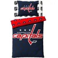 Official Merchandise Inklusive Wäsche NHL Washington Capitals Shields 140x200/70x90 - Blau - 140 × 200 / 70 × 90 cm