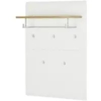 Möbel Kraft Garderobenpaneel Cortina , weiß , Holzwerkstoff , Maße (cm): B: 80 H: 110 T: 27.0