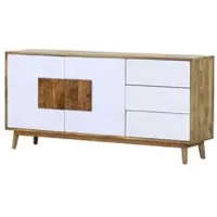 Möbel Kraft Sideboard Cabinet , weiß , Maße (cm): B: 170 H: 80 T: 40.0
