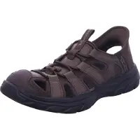 SKECHERS für Herren. 205182 Chocolate Revolted SS Vartan-Hose (45), Braun, Wohnung, Schnürsenkel, Lässig, Strandbekleidung