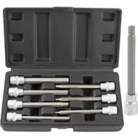 TECPO Steckschlüssel Satz 7-teilig Innensechskant 3/8 Zoll, SW 3-10 mm