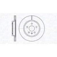 MAGNETI MARELLI Bremsscheibe [Hersteller-Nr. 361302040102] für Vauxhall, Saab, Chevrolet, Opel