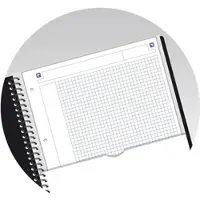 Oxford Collegeblock Studium Activebook A4+ kariert 80 Blatt 90 g/qm Optik Paper farbig sortiert Packung mit 5 Stück