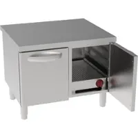 EURAST Warmhalteplatte voor tafelgerei 2 deuren 3 gn 1/1 - 800x700x600 mm - 1300 W 230/1V - 600208BH