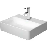 Duravit Handwaschbecken DuraSquare 45x35cm, o. ÜL, m HLB, o. Hahnloch, weiß