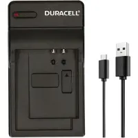 Duracell DRP5955, USB, Indoor Batterieladegerät, Panasonic DMW-BLD10E, Schwarz, 5 V, 5 V