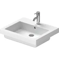 Duravit Einbauwaschtisch Vero 55x46,5cm, we, EB v ob, m HL, ÜL, HLB