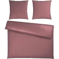 Premium Living Bettwäsche Xenia Streif XXL Mauve ca. 200x200cm