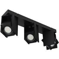 Globo Deckenleuchte, schwarz, Spot beweglich, L 43,4 cm