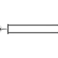 Duravit Starck T Handtuchhalter, 2-armig, 0099411000, Farbe: Chrom