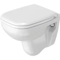 Duravit Wand-WC D-Code Tiefspüler mit Spülrand kurz weiß glänzend ohne WC-Sitz 2211090000
