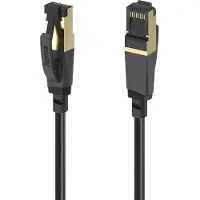 Hama 00202001, 1,5 m, Cat8, S/FTP (S-STP), RJ-45, RJ-45, Schwarz