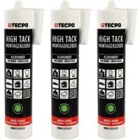 TECPO Montagekleber HIGH TACK Baukleber, 3x 455g Kleber +...