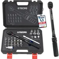 TECPO Motorrad Drehmomentschlüssel Set 3/8, 5-60 Nm