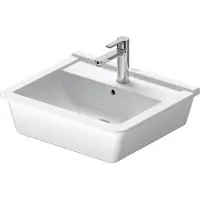 Duravit Einbauwaschtisch Starck 3 56x46,5cm, EB v ob, m HL, ÜL, HLB, we WG