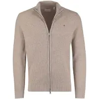 Gant Sweatjacke Herren Micro Textured Cotton Zip Cardigan Oat Melange-M