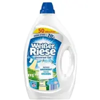 Weißer Riese Weißer-Riese Waschmittel Universal Gel, flüssig, Vollwaschmittel, 2,25L, Waschladungen 50