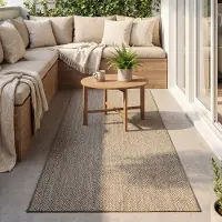 FRAAI Balkonteppich - Malta Arrow Natur 80x300 cm