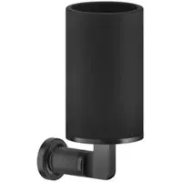 Gessi Inciso Becherhalter zur Wandmontage, mit festem Becher schwarz matt, 58508