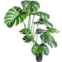 Creativ Green Künstliche Pflanze Splitphilodendron 120cm im Topf