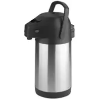 Saro Gastro-Products GmbH SARO Edelstahl-Isolierpumpkanne ECO (innen Edelstahl), Robuste Isolierkanne aus Edelstahl für die sichere Aufbewahrung von Getränken, 1 Stück