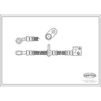 CORTECO Bremsschlauch ERSTAUSRÜSTERQUALITÄT [Hersteller-Nr. 19032984] für Honda