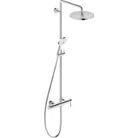 Duravit Duschsystem C.1 Ausl. 350mm, m Brause-Einhebelmischer, chrom
